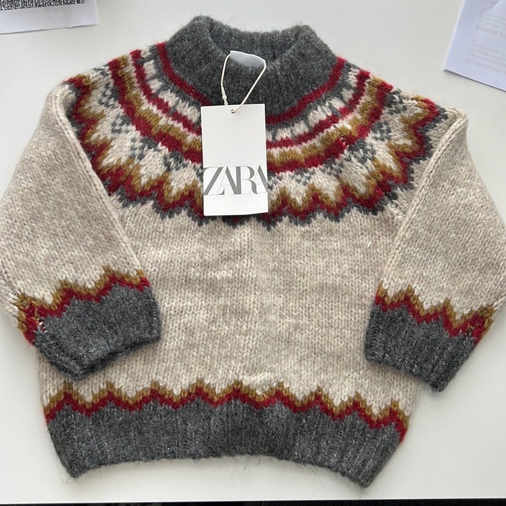 Zara sweater/pant set 18-24 mo. Sweater NWT!